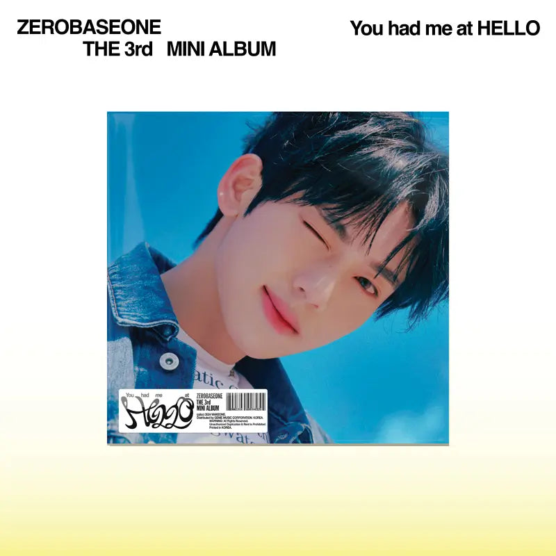 ZEROBASEONE - 3RD MINI ALBUM - YOU HAD ME AT HELLO (DIGIPACK VER.)