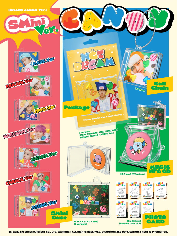 NCT DREAM - WINTER SPECIAL MINI ALBUM - CANDY (SMINI VER.) (RANDOM VER.)