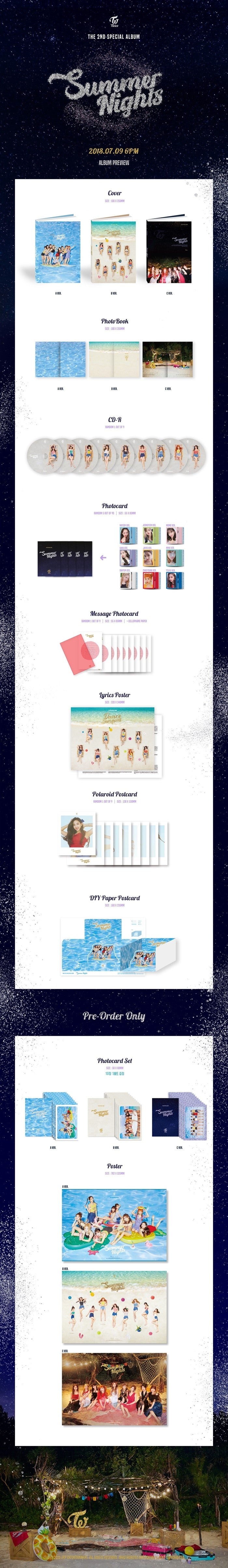 TWICE - 2ND SPECIAL ALBUM - SUMMER NIGHTS