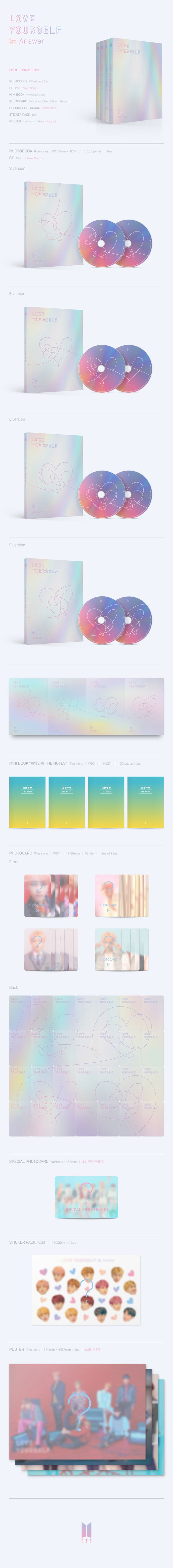 BTS - 4TH ALBUM - LOVE YOURSELF - ANSWER