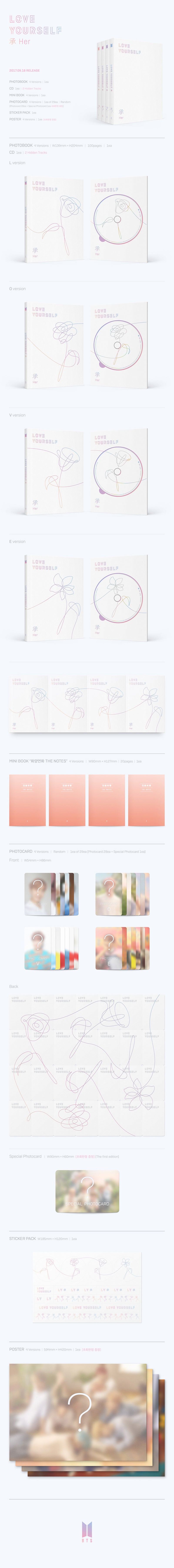 BTS - 5TH MINI ALBUM - LOVE YOURSELF - HER