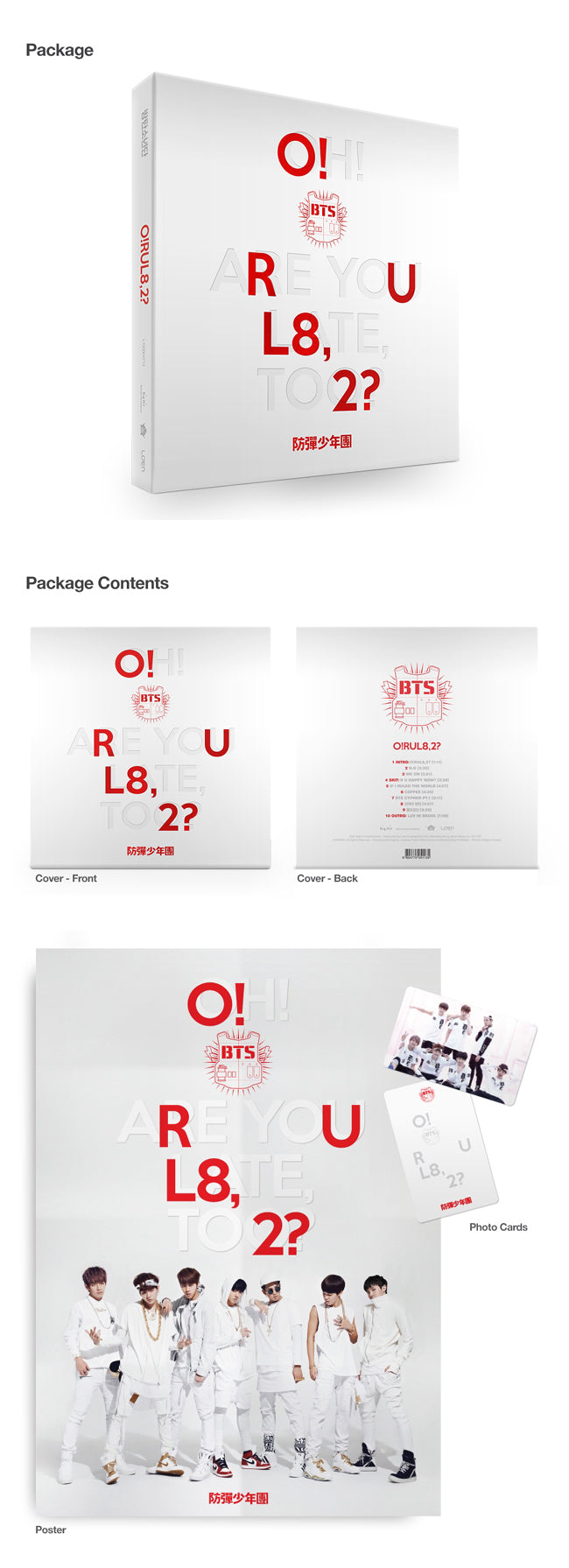 BTS - 1ST MINI ALBUM - O! RUL 8,2?