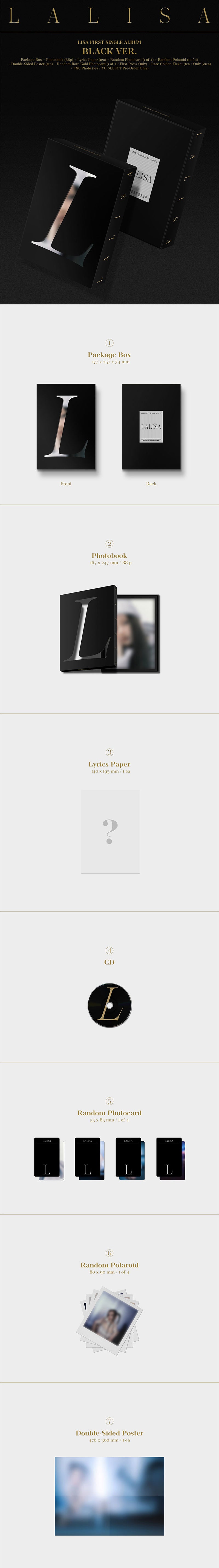 BLACKPINK - LALISA - LISA FIRST SINGLE ALBUM