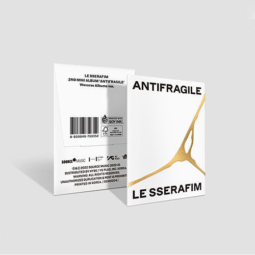 LE SSERAFIM - 2ND MINI ALBUM - ANTIFRAGILE (WEVERSE ALBUM VER.)