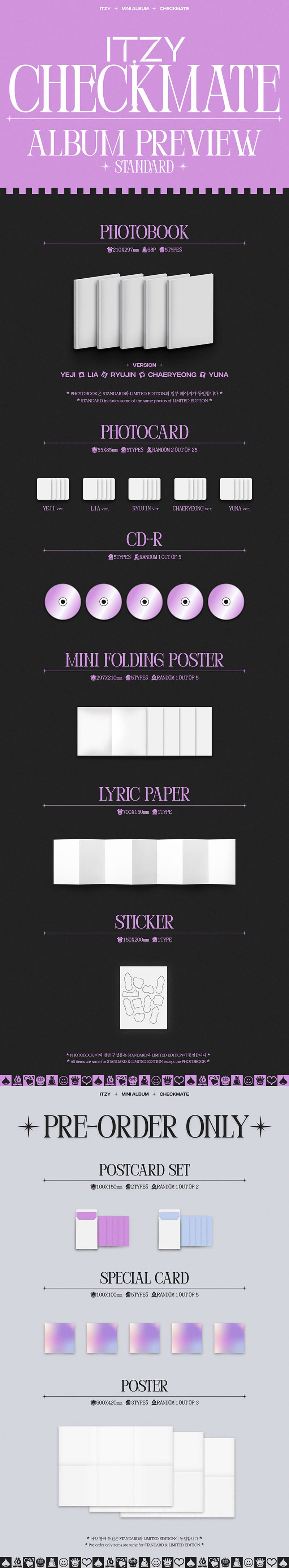 ITZY - Mini Album - CHECKMATE (Standard Edition) RANDOM