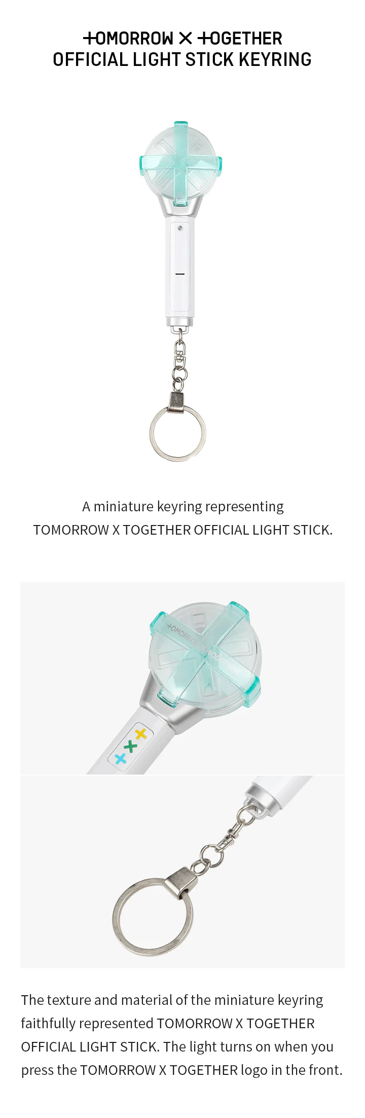TXT - Official Light Stick Keyring - Oh Seoul Happy Light Stick