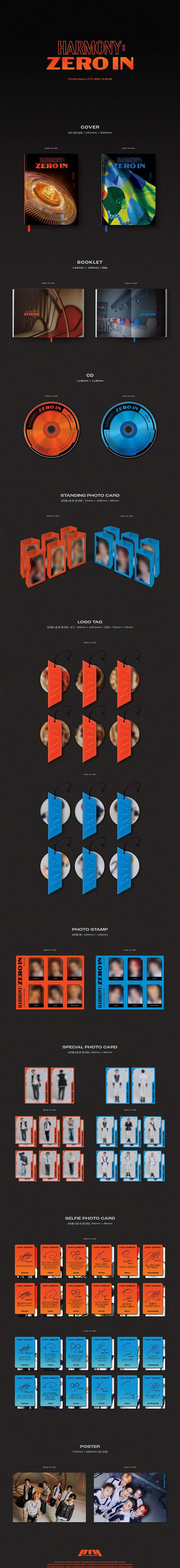 P1HARMONY - 4TH MINI ALBUM - DISHARMONY : ZERO IN