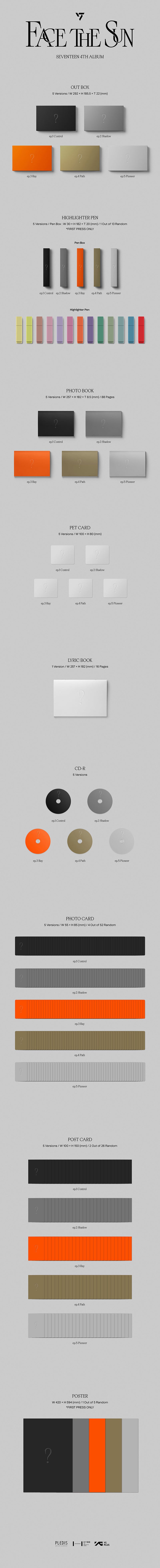 SEVENTEEN - 4TH ALBUM - FACE THE SUN