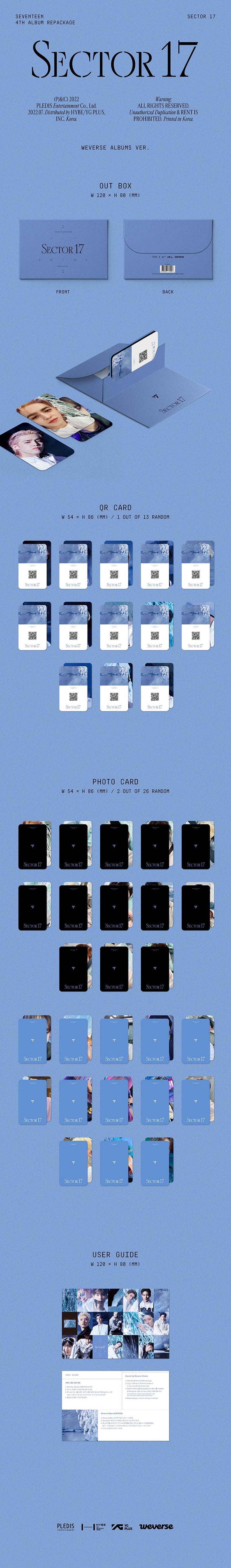 SEVENTEEN - 4TH REPACKAGE ALBUM - SECTOR 17  (WEVERSE ALBUM VER.)