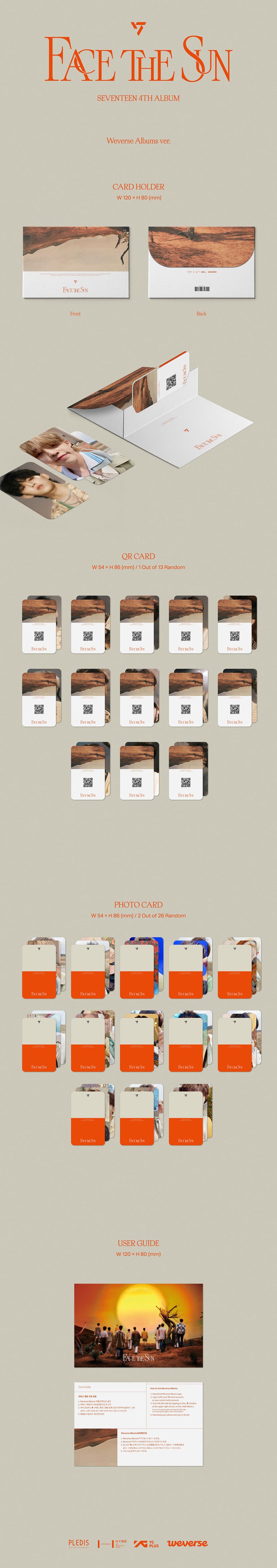 SEVENTEEN - 4TH ALBUM - FACE THE SUN (WEVERSE ALBUM VER.)