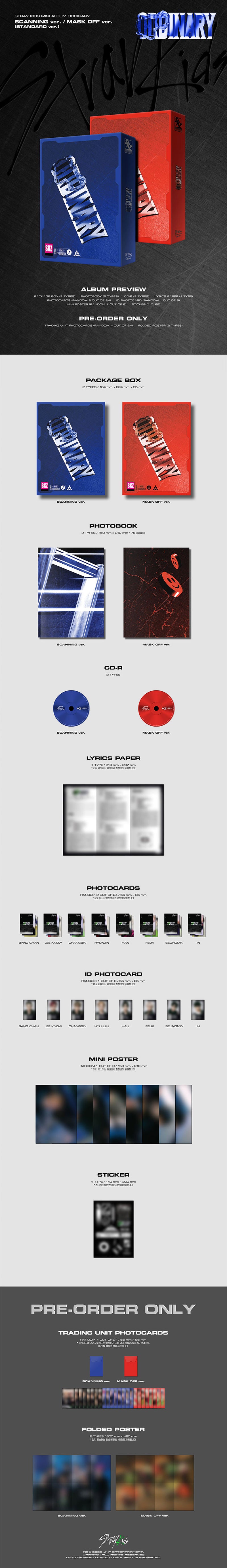 STRAY KIDS - ODDINARY (STANDARD VER.)