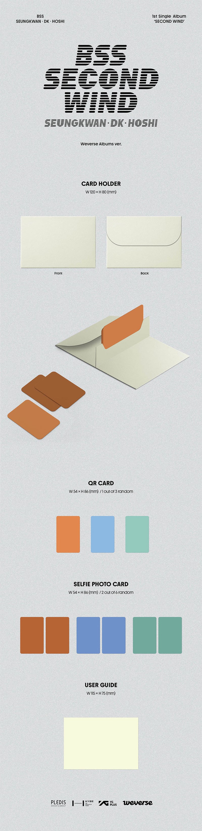 SEVENTEEN BSS - 1ST SINGLE ALBUM - SECOND WIND (WEVERSE ALBUM VER.)