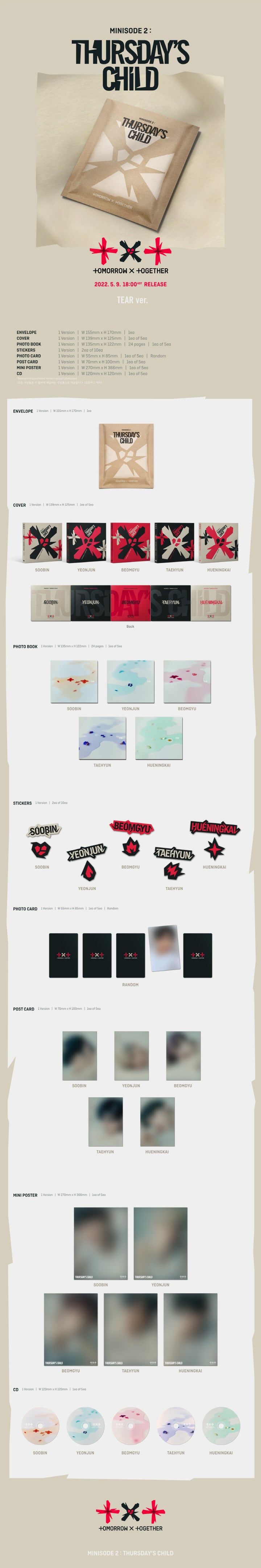 TXT - MINISODE 2 - THURSDAY'S CHILD (TEAR VER.)