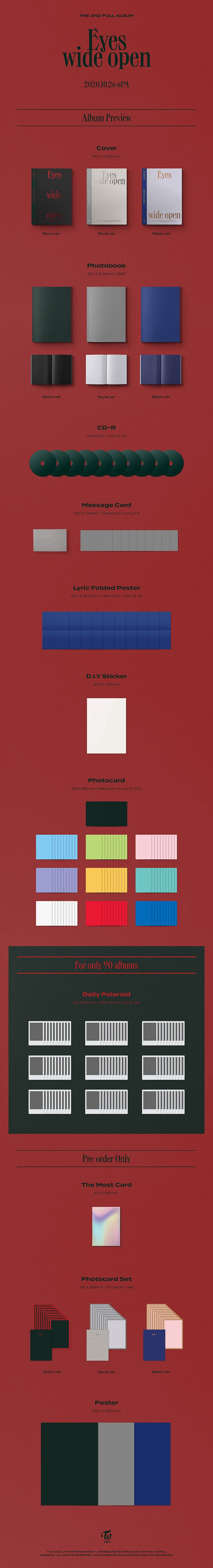 TWICE - 2ND ALBUM - EYES WIDE OPEN