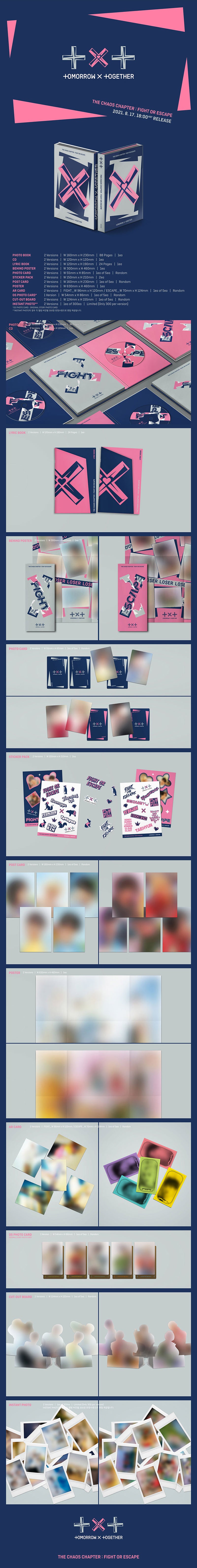 TXT - REPACKAGE ALBUM - THE CHAOS CHAPTER: FIGHT OR ESCAPE