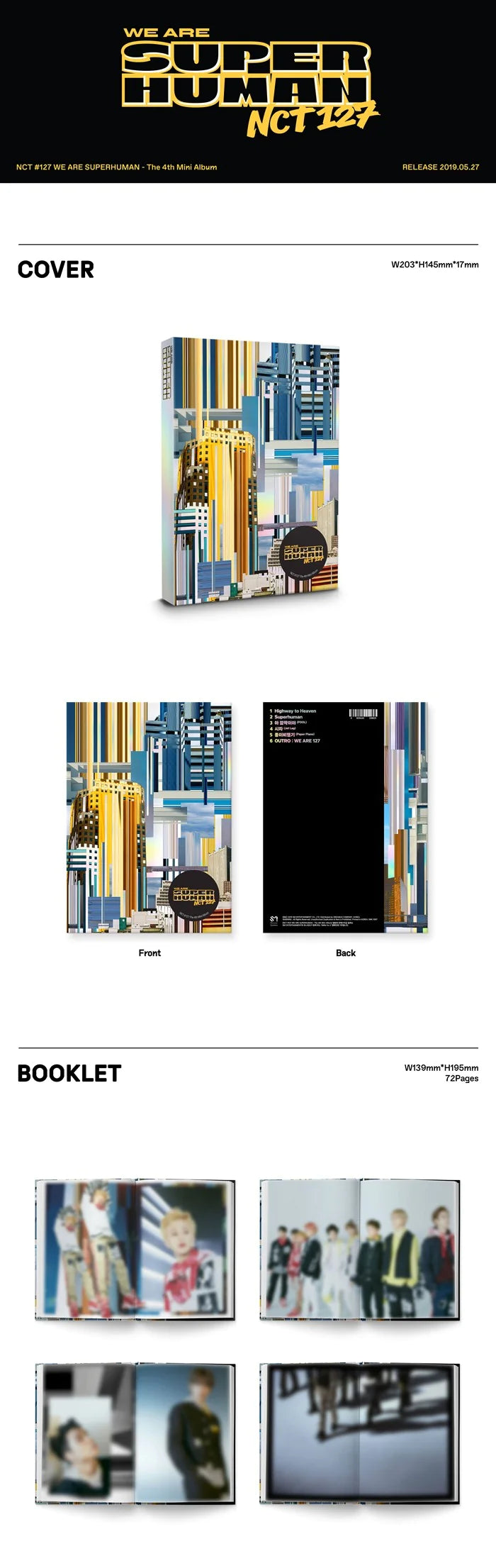 NCT 127 - 4TH MINI ALBUM - WE ARE SUPERHUMAN