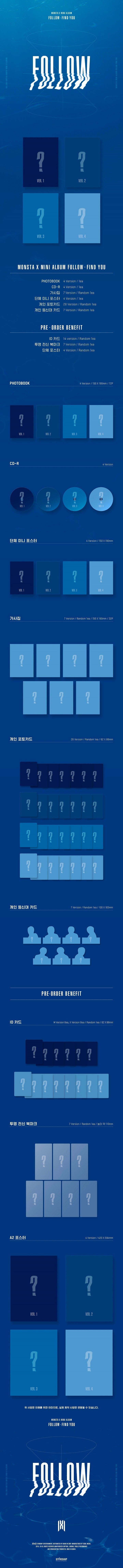 MONSTA X - MINI ALBUM - FOLLOW - FIND YOU