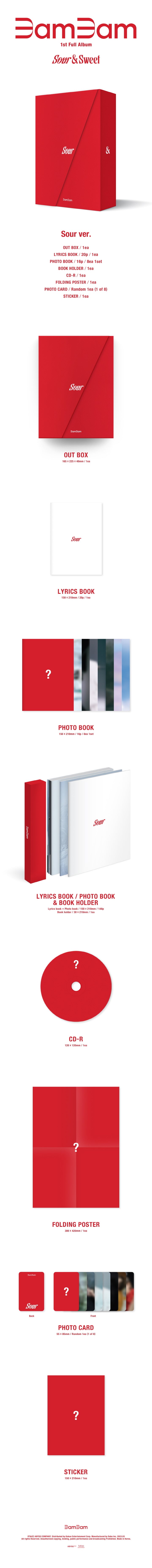 GOT7 - BAMBAM -  1ST ALBUM - SOUR & SWEET