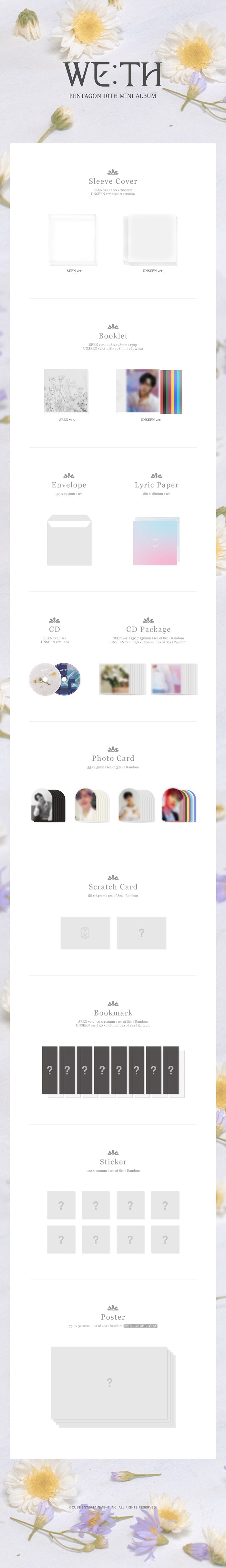 (DEAL) PENTAGON - 10TH MINI ALBUM - WE:TH