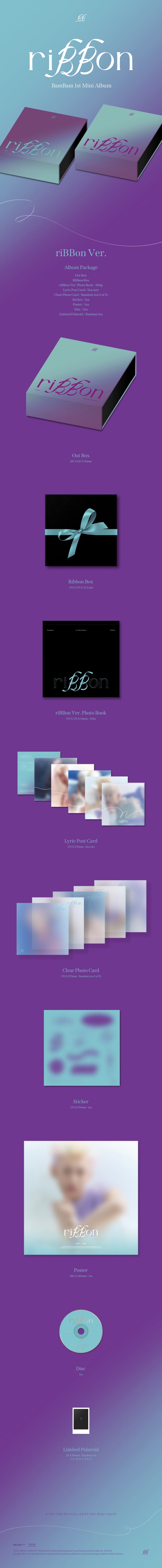 GOT7 - BAMBAM -  1ST MINI ALBUM - RIBBON