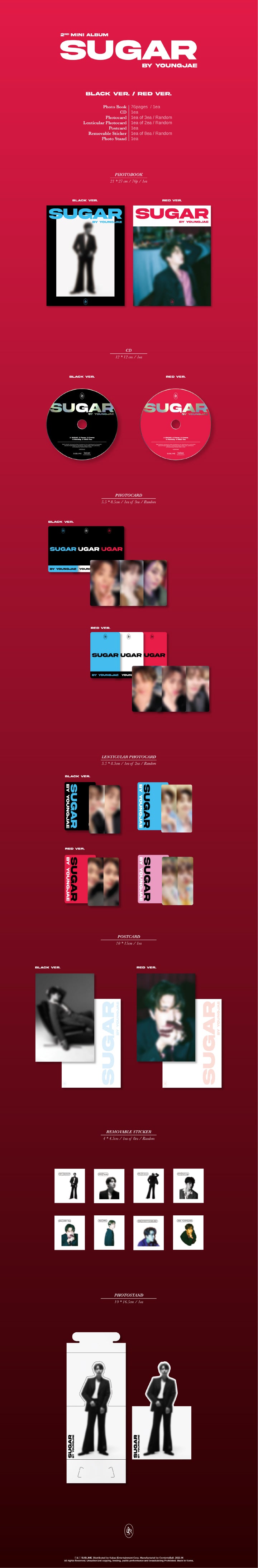 YOUNGJAE - GOT7 - 2ND MINI ALBUM - SUGAR