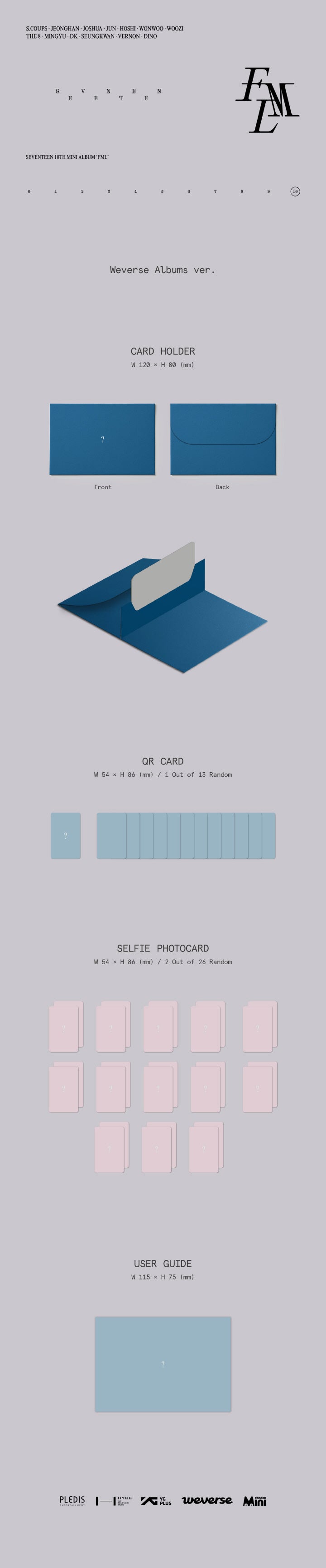 SEVENTEEN - 10TH MINI ALBUM - FML (WEVERSE ALBUM VER.)