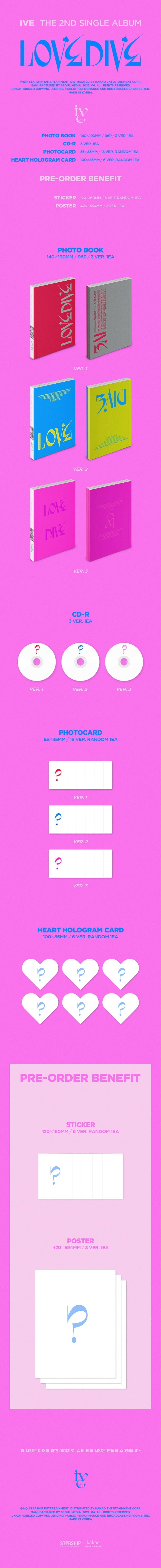 IVE - 2ND SINGLE ALBUM - LOVE DIVE