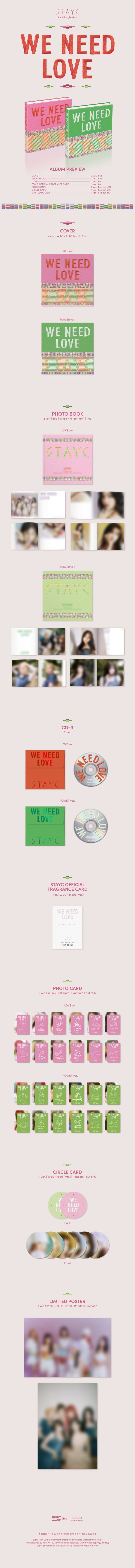 STAYC - 3RD MINI ALBUM - WE NEED LOVE