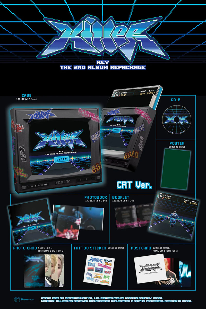 KEY - SHINee - 2ND REPACKAGE ALBUM - KILLER (CRT VER.)