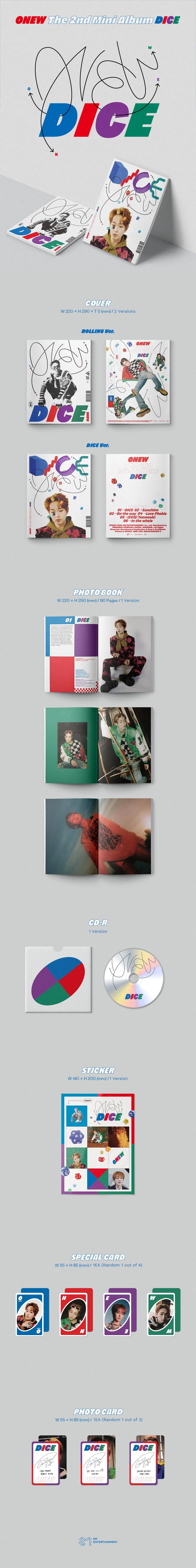 ONEW - SHINee - 2ND MINI ALBUM - DICE (PHOTOBOOK VER.)