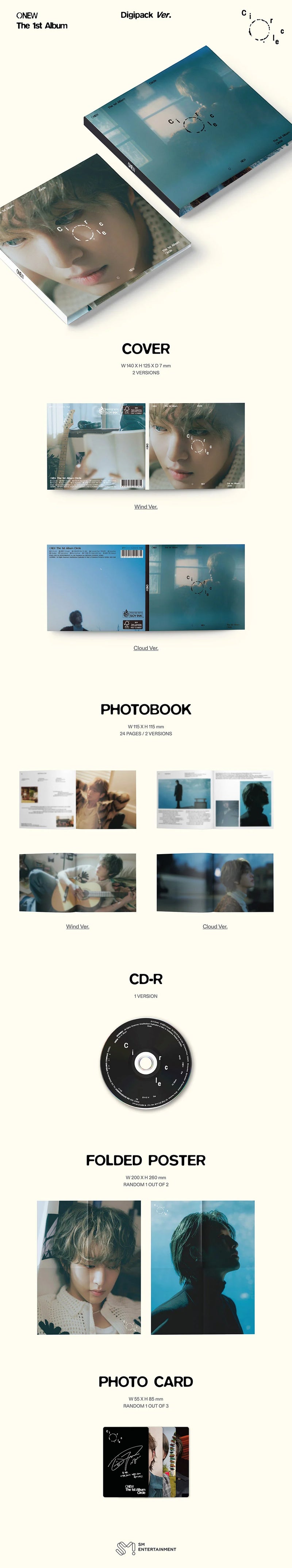 ONEW - SHINee - 1ST ALBUM - CIRCLE (DIGIPACK VER.)