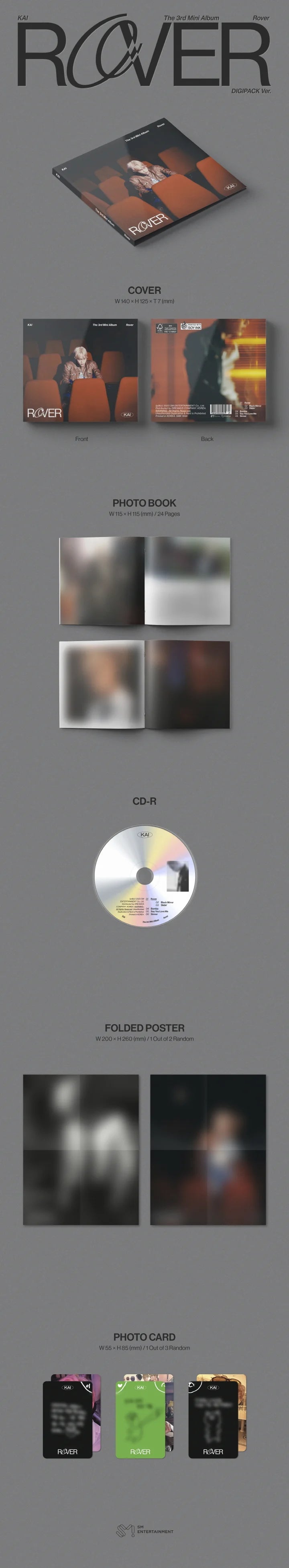 EXO - KAI - 3RD MINI ALBUM - ROVER (DIGIPACK VER.)